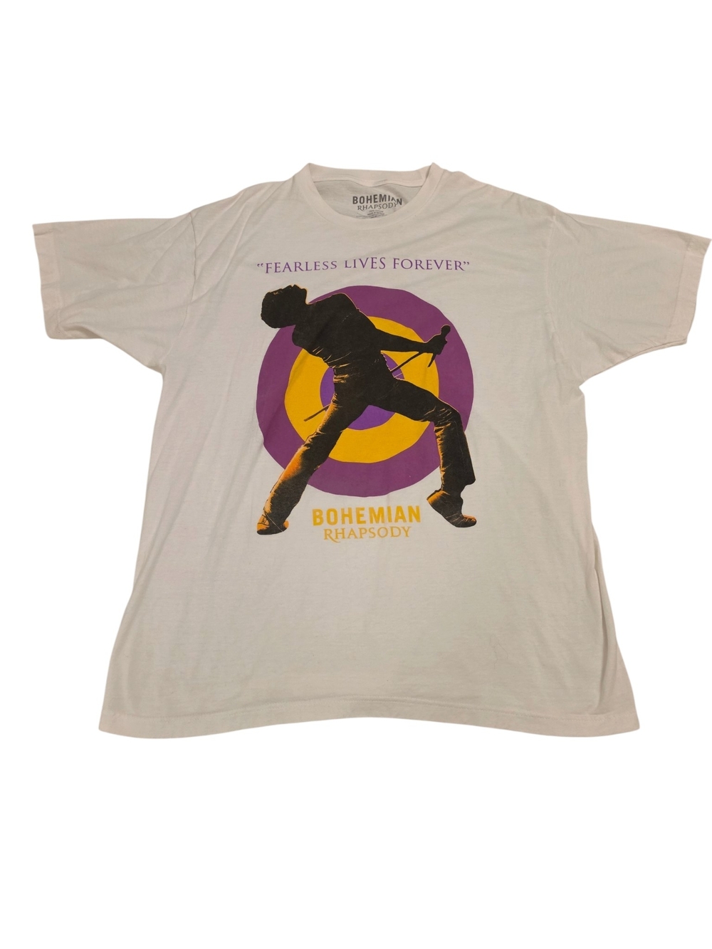 Queen Bohemian Rhapsody Fearless Lives Forever Graphic T-Shirt